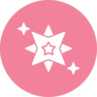 yıldız web simgesi basit illüstrasyon 