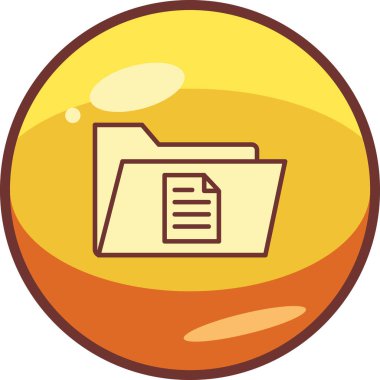 dosya dizini vektör illüstrasyonu        