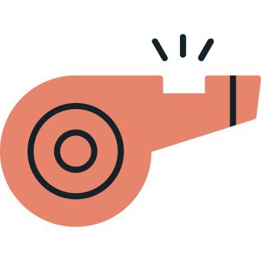 Web tasarımı için ıslık simgesi, vektör illüstrasyonu 