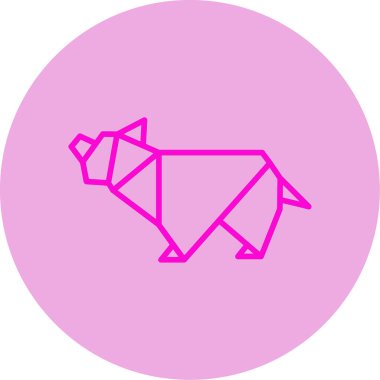 ayı ağ simgesi, vektör illüstrasyonu