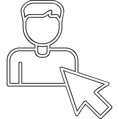 Seçili web simgesi vektör illüstrasyonu