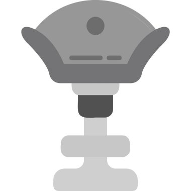 Yüksek Sandalye Ağ simgesi, vektör illüstrasyonu