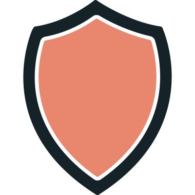 kalkan simgesi web basit illüstrasyon