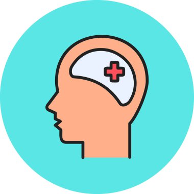 Klinik Psikoloji vektör çizimi tasarımı