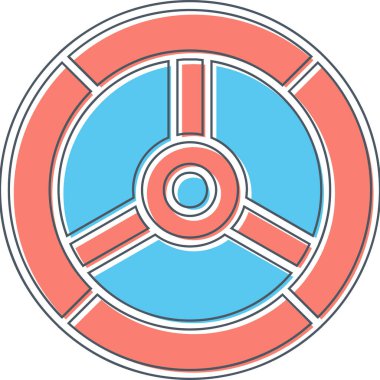 lastik simgesi vektör illüstrasyonu 