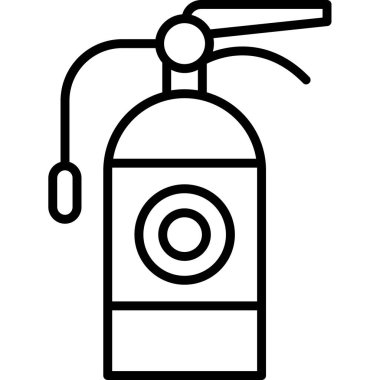 Yangın söndürme ikonu. vektör illüstrasyonu              