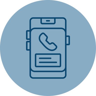 Telefon Defteri simgesi, vektör illüstrasyonu