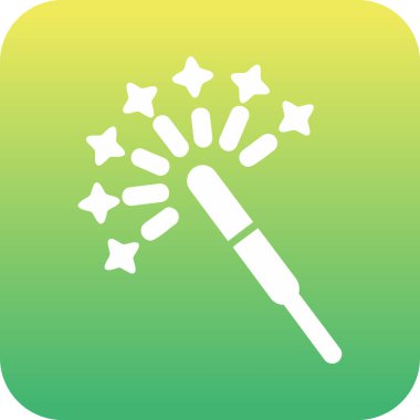 Havai fişek. Web simgesi basit illüstrasyon                           