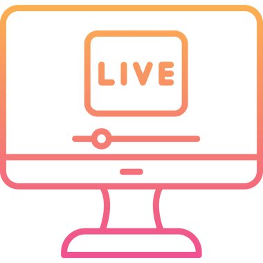 Bilgisayar ekranındaki canlı metnin vektör illüstrasyonu