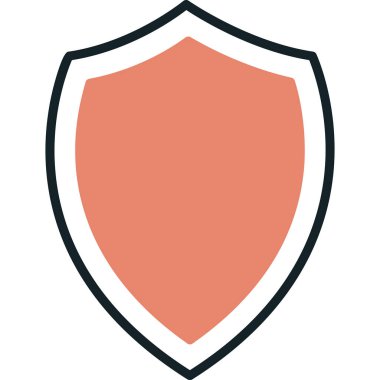 kalkan simgesi web basit illüstrasyon