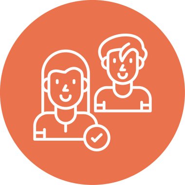 İş Arkadaşları simgesinin vektör illüstrasyonu