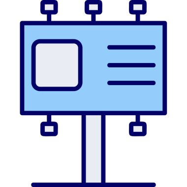 Billboard web simgesi, vektör çizim 