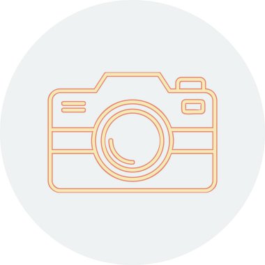 Fotoğraf makinesi simgesi, vektör illüstrasyonu. düz tasarım biçimi              