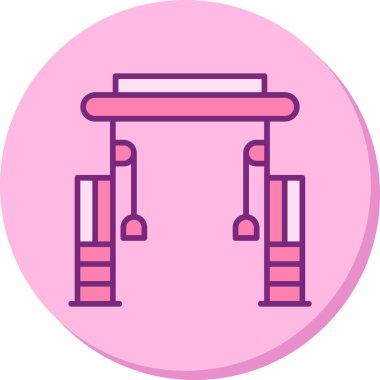 Cable Crossover Web simgesi basit illüstrasyonuName