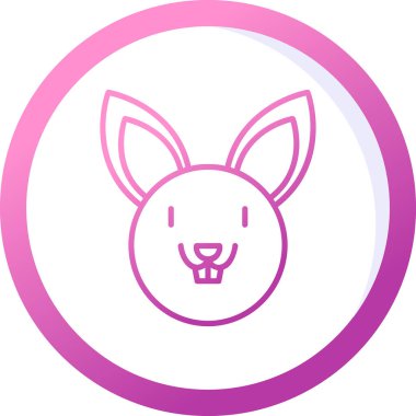 Tavşan. Web simgesi basit illüstrasyon 