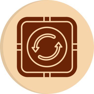 Web simgesi, vektör illüstrasyonunu tekrarla