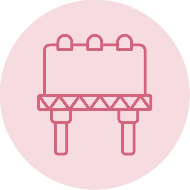 Billboard web simgesi, vektör çizim 