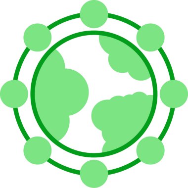 Küre. Web simgesi basit illüstrasyon