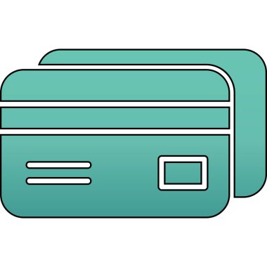 Kredi kartı iyonunun vektör çizimi