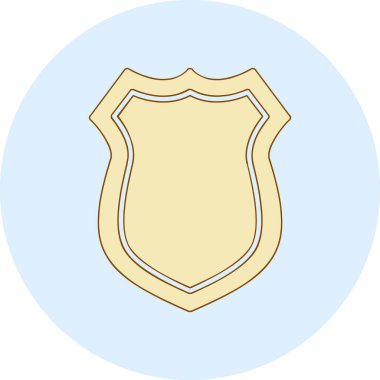 kalkan simgesi web basit illüstrasyon