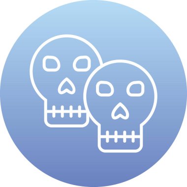 kafatası simgesi vektör illüstrasyonu