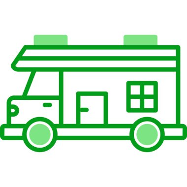 Eğlence aracı simgesi, vektör illüstrasyonu basit tasarım