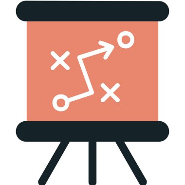 Strateji Simgesi Vektör illüstrasyonu 