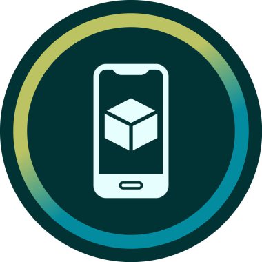 Görüntüde Artırılmış Gerçeklik simgesine sahip akıllı telefon 