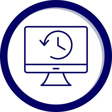 Tarih web simgesi. Basit resimleme