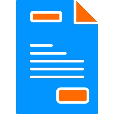 belge simgesi, vektör illüstrasyonu basit tasarım