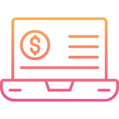 Eğilim biçimi izole edilmiş arka planda mali simge 