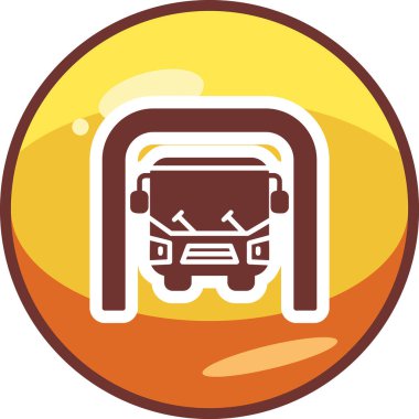 bus Underground renkli vektör simgesi