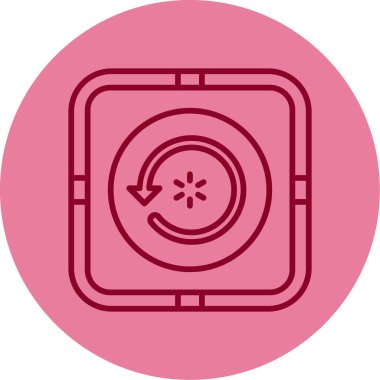 Oku yeniden yükle. Web simgesi basit illüstrasyon  