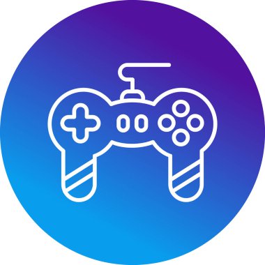 joystick web simgesi basit illüstrasyon 