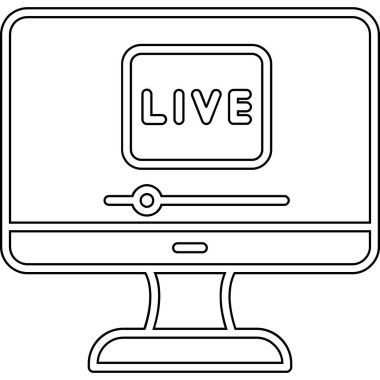 Bilgisayar ekranındaki canlı metnin vektör illüstrasyonu