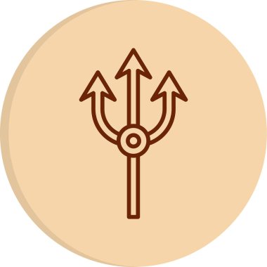 Mızrak. Web simgesi basit tasarım         