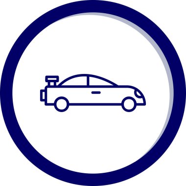 araba simgesi vektör illüstrasyonu 