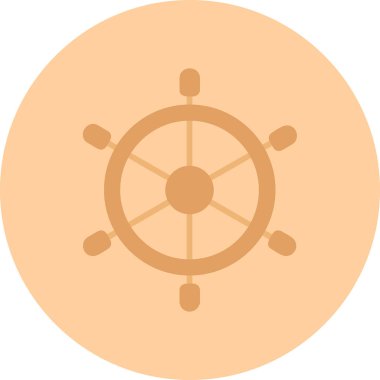 Dümen. Web simgesi basit illüstrasyon