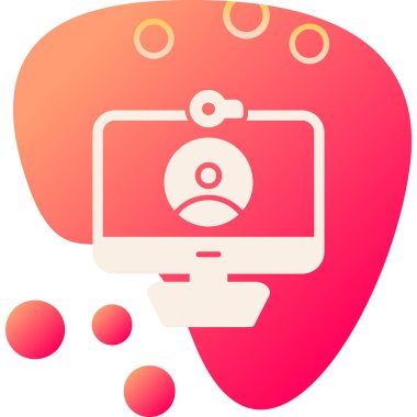 Video Arama simgesi, düz tasarım