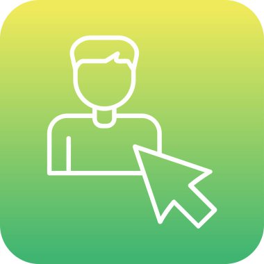 Seçili web simgesi vektör illüstrasyonu