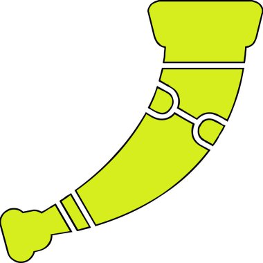 Boynuz. Web simgesi basit illüstrasyon