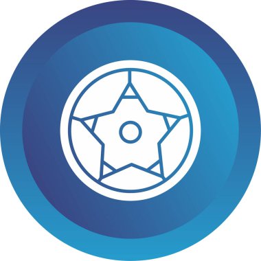 Futbol topu simgesi, vektör illüstrasyonu basit tasarım