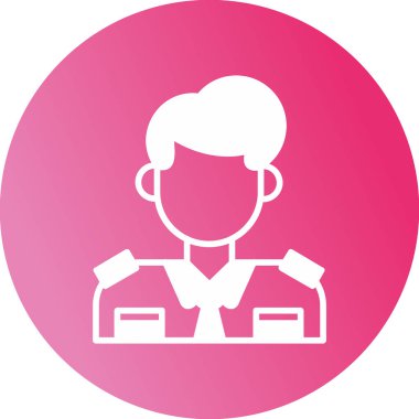  Gümrük Temsilcisi simgesi, vektör illüstrasyonu basit tasarım