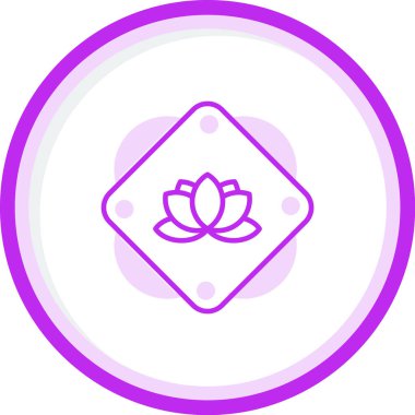 lotus. Web simgesi basit illüstrasyon