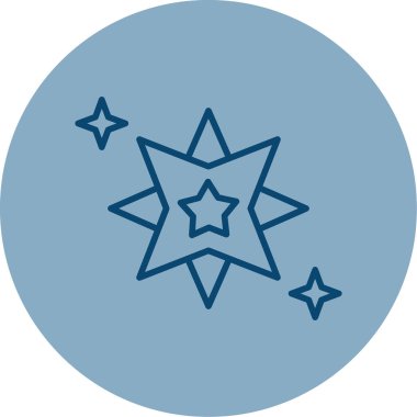 yıldız web simgesi basit illüstrasyon 