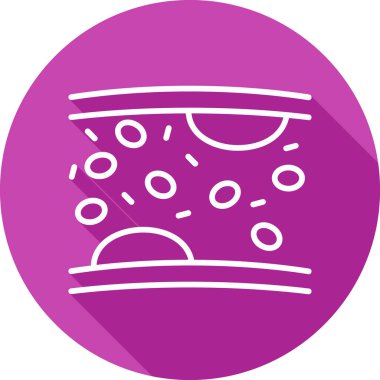 Atardamar. Web simgesi vektör illüstrasyonu