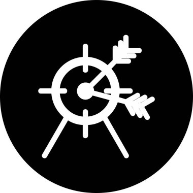 Oklu hedefin vektör illüstrasyonuName 