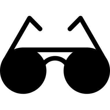 Gözlük. Web simgesi basit illüstrasyon