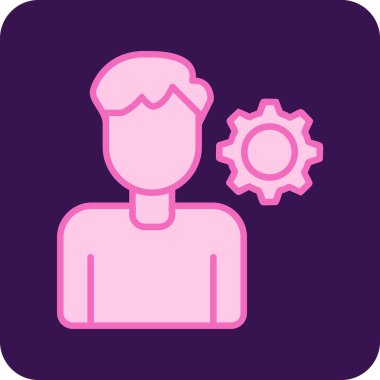 kişisel beceri simgesi, vektör illüstrasyonu basit tasarım