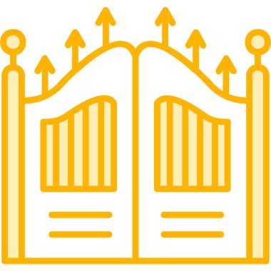 Kapı. Web simgesi basit illüstrasyon